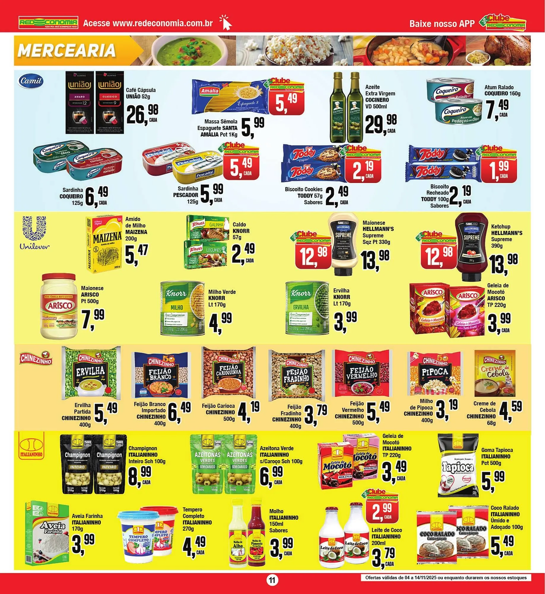 Encarte de Encarte Rede Economia 5 de novembro até 14 de novembro 2025 - Pagina 11