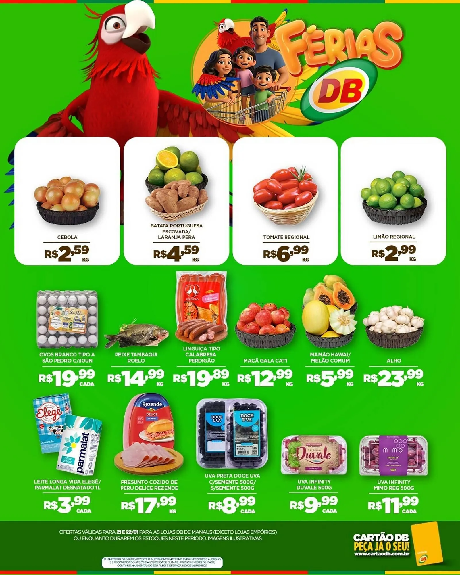 Encarte de Catálogo DB Supermercados 21 de janeiro até 22 de janeiro 2026 - Pagina 1