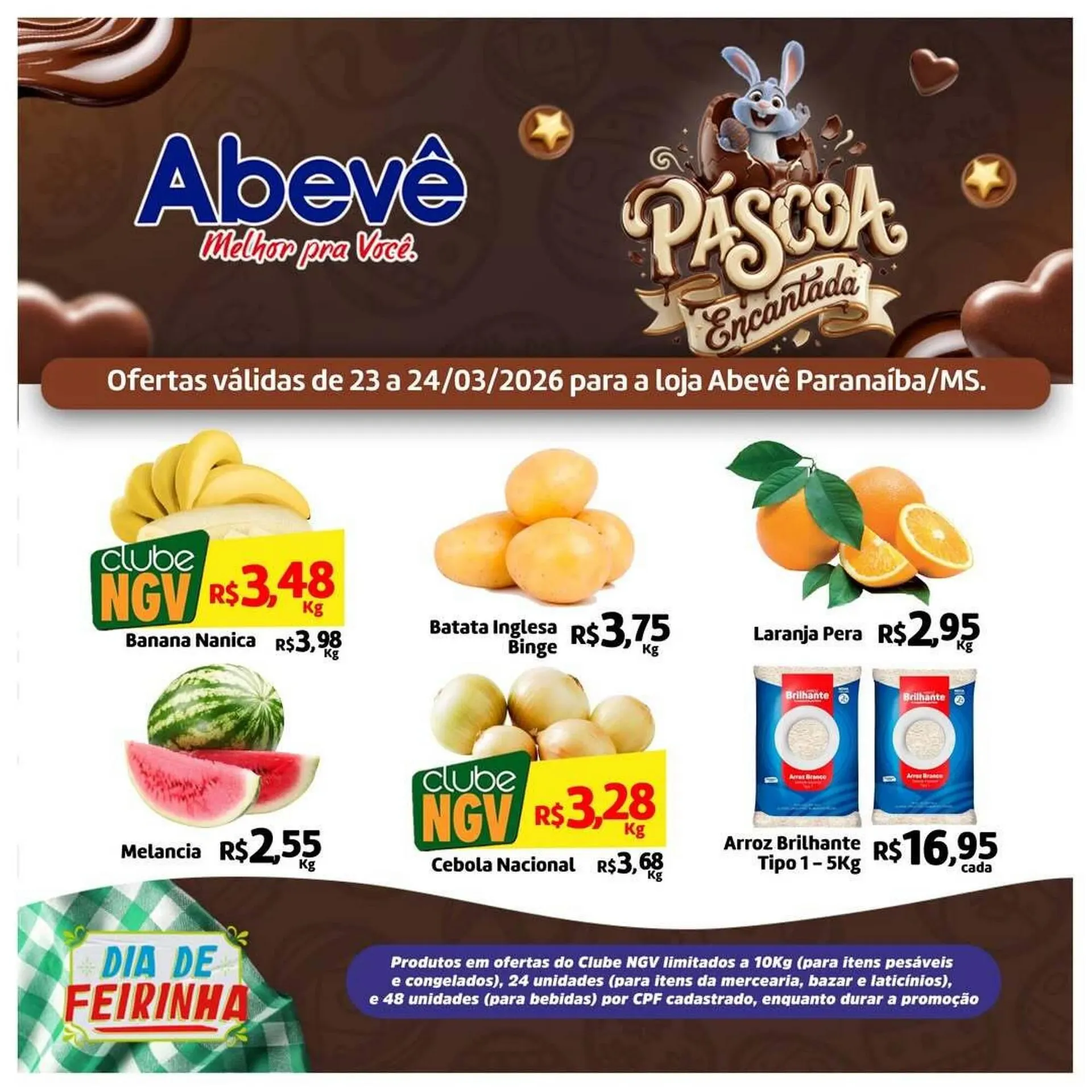 Encarte de Catálogo Abevê Supermercados 23 de março até 24 de março 2026 - Pagina 1