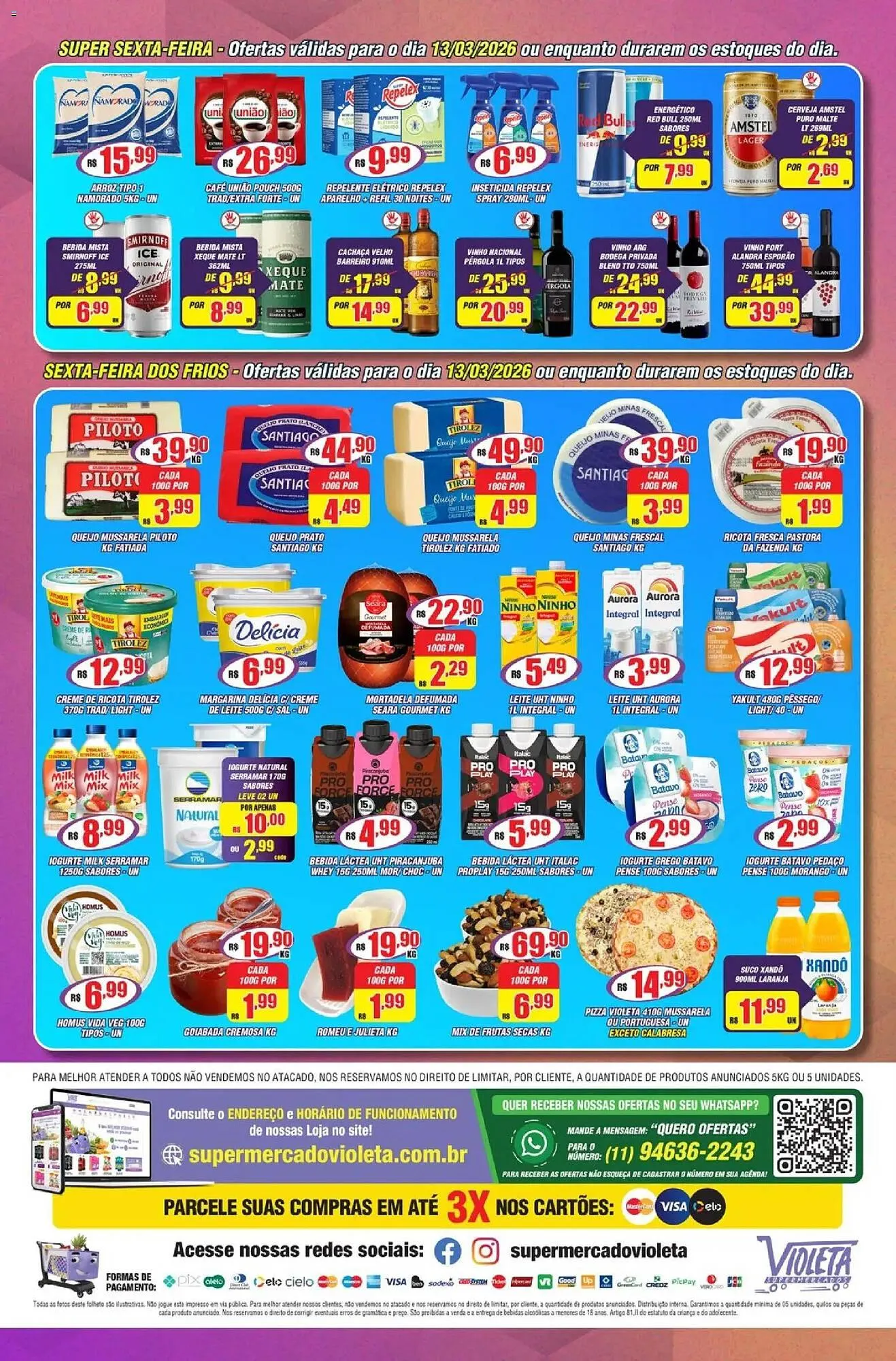 Encarte de Catálogo Violeta Supermercados 10 de março até 14 de março 2026 - Pagina 4