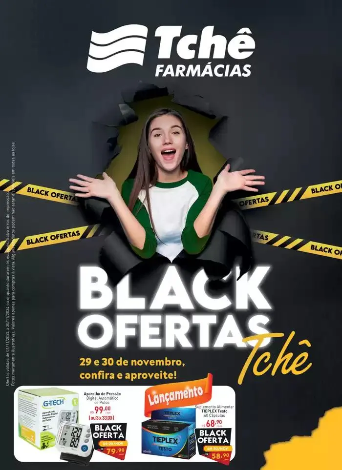Encarte de Encarte Tchê Farmácias 1 de novembro até 30 de novembro 2024 - Pagina 1