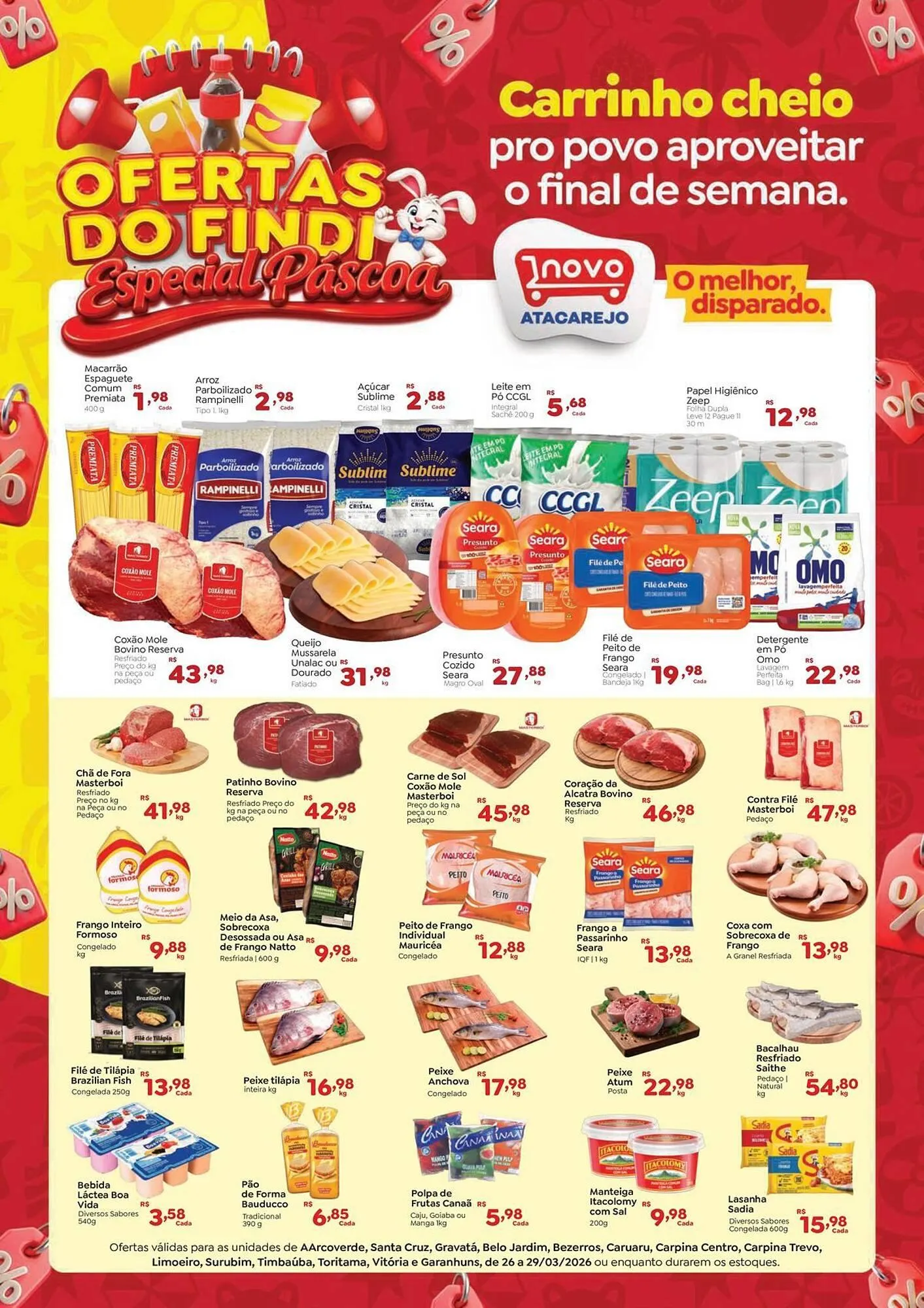 Encarte de Folheto Novo Atacarejo 26 de março até 29 de março 2026 - Pagina 1