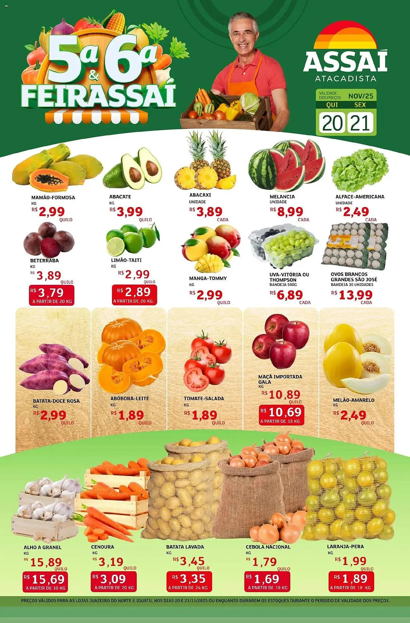 Encarte de Encarte Assaí Atacadista 20 de novembro até 21 de novembro 2025 - Pagina 1