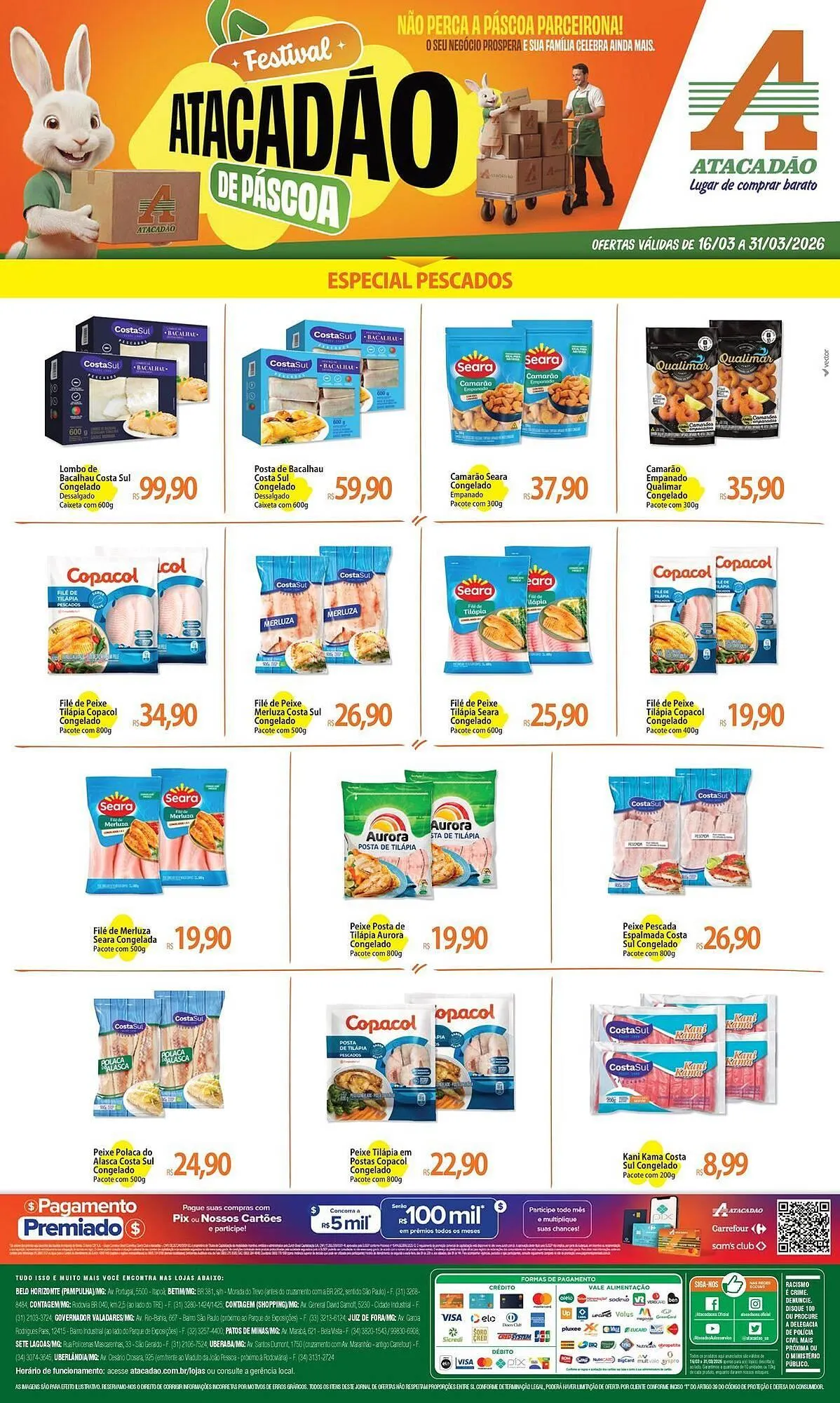 Encarte de Folheto Atacadão 17 de março até 31 de março 2026 - Pagina 1
