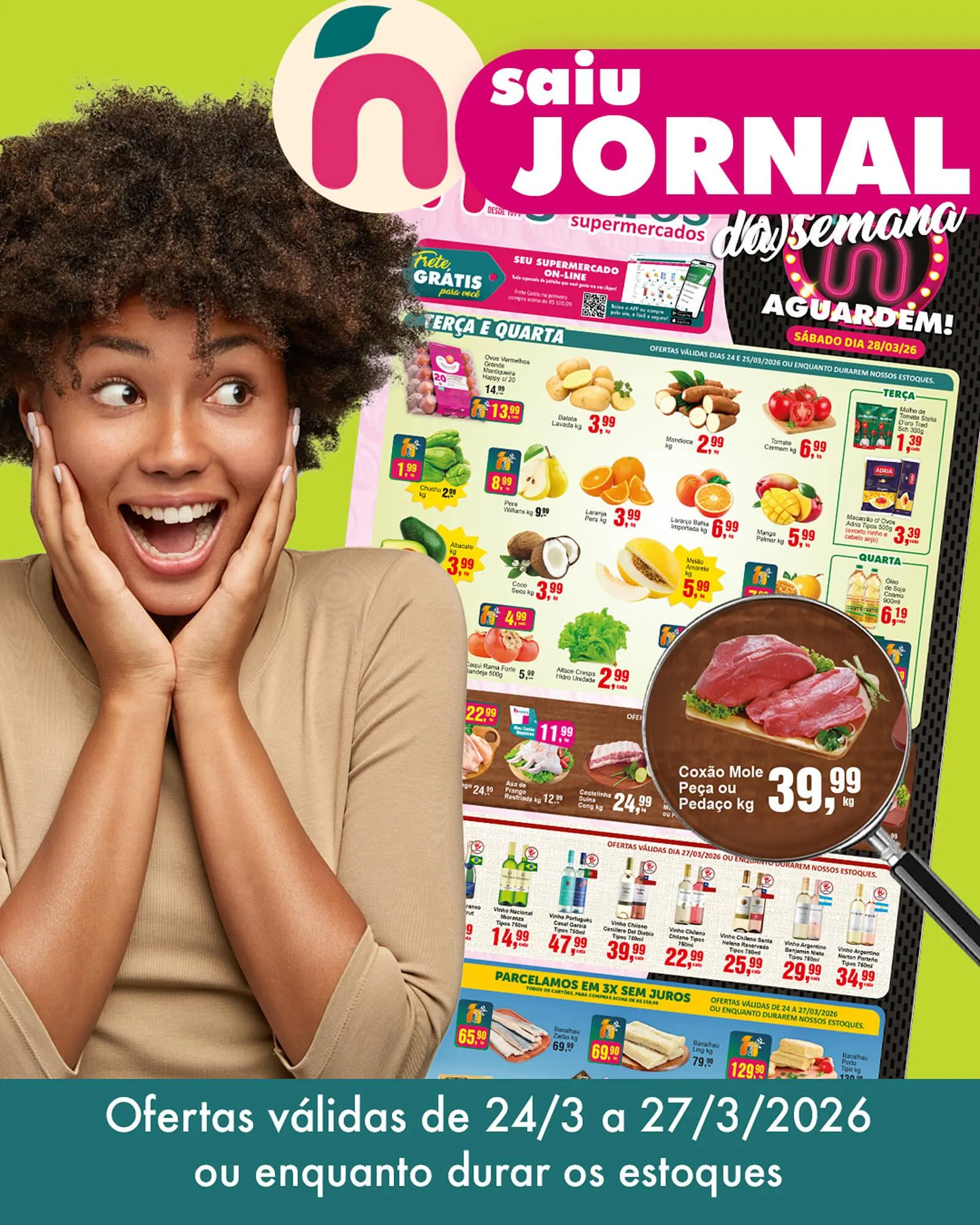 Encarte de Folheto Negreiros 24 de março até 27 de março 2026 - Pagina 1