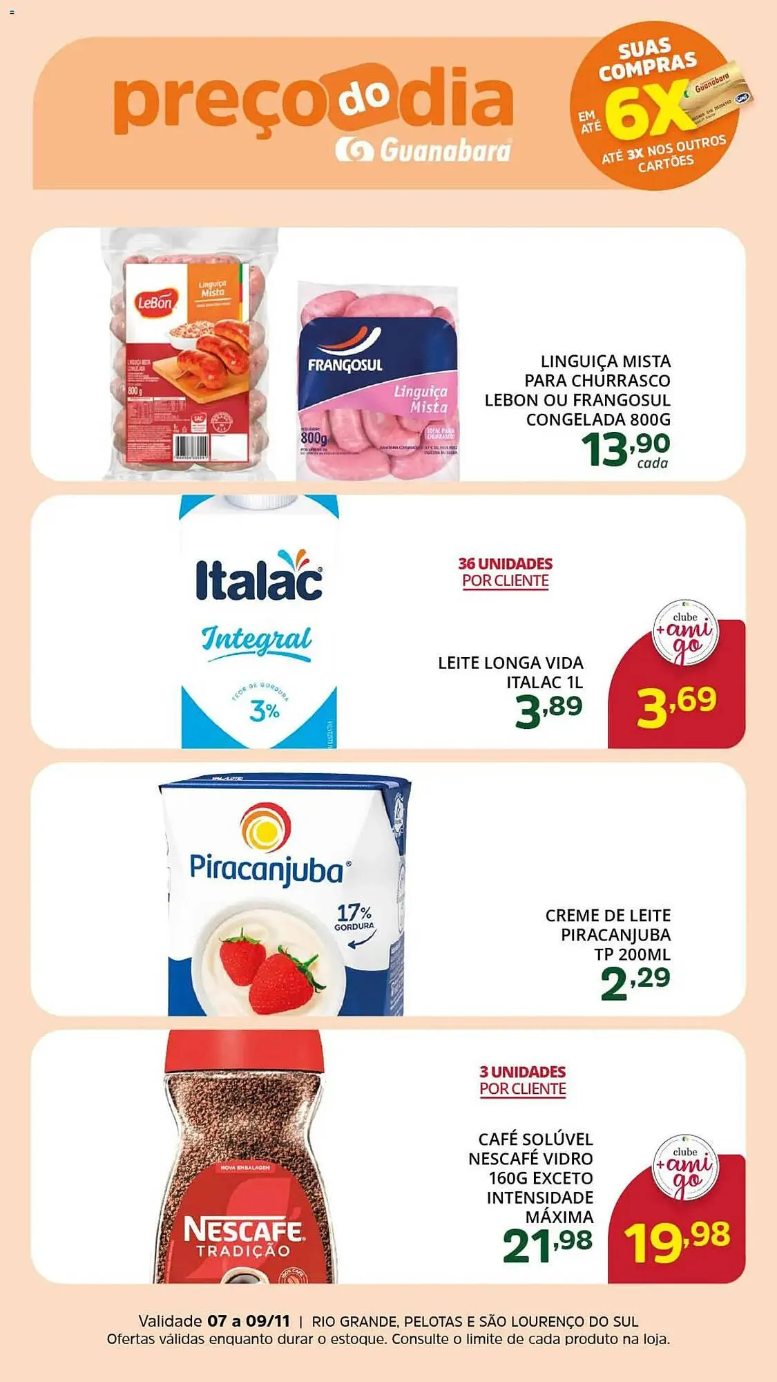 Encarte de Encarte Supermercados Guanabara 7 de novembro até 9 de novembro 2025 - Pagina 2