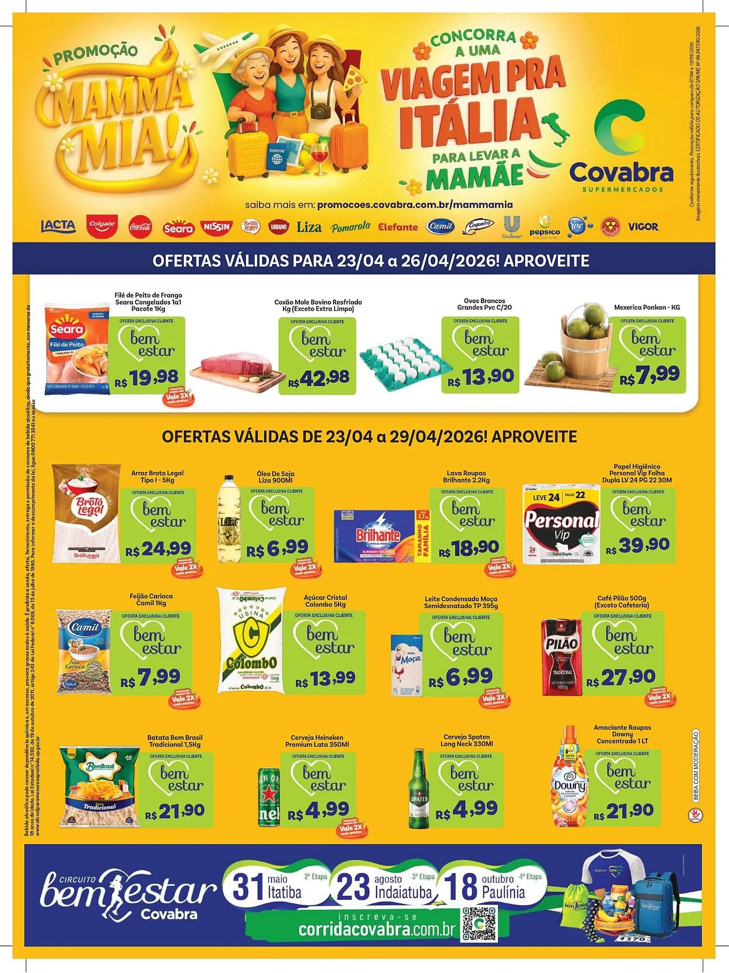 Encarte de Catálogo Covabra Supermercados 23 de abril até 29 de abril 2026 - Pagina 1