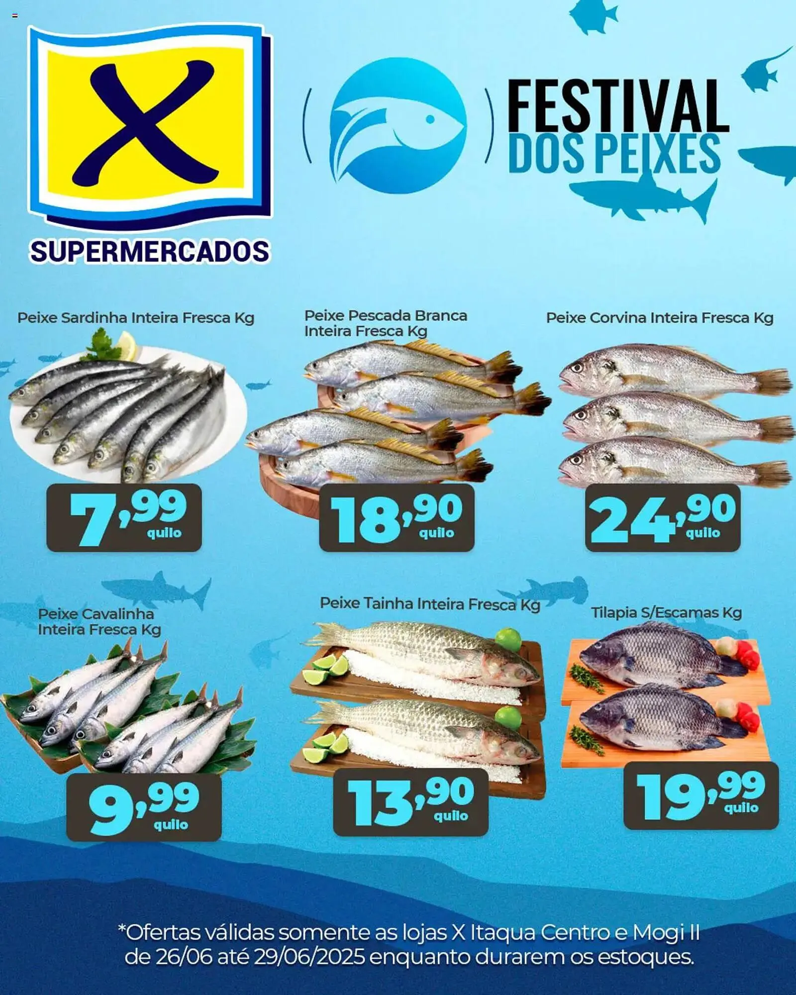 Encarte de Catálogo X Supermercados 26 de junho até 29 de junho 2025 - Pagina 1