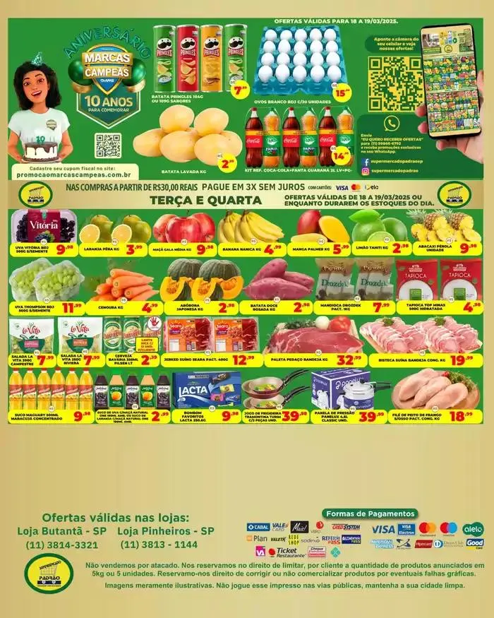 Encarte de Encarte Supermercado Padrão 18 de março até 20 de março 2025 - Pagina 2