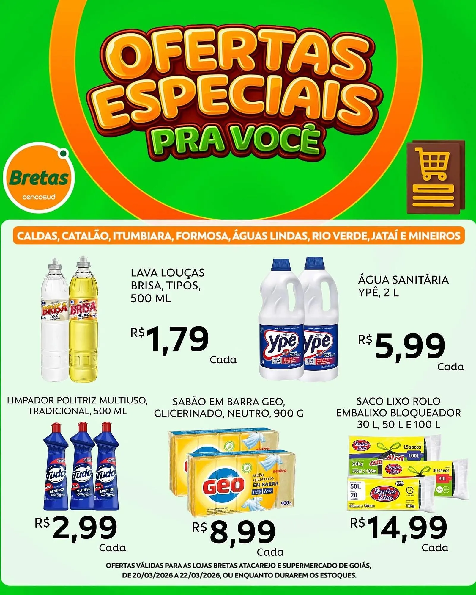 Encarte de Catálogo Supermercados Bretas 20 de março até 22 de março 2026 - Pagina 4