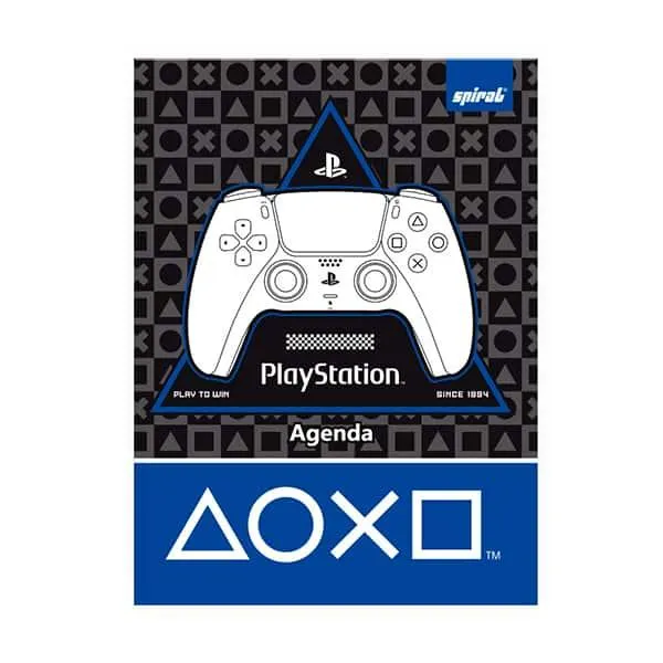 Agenda escolar permanente, Playstation, 114 folhas, 2635563, Spiral Ps - PT 1 UN