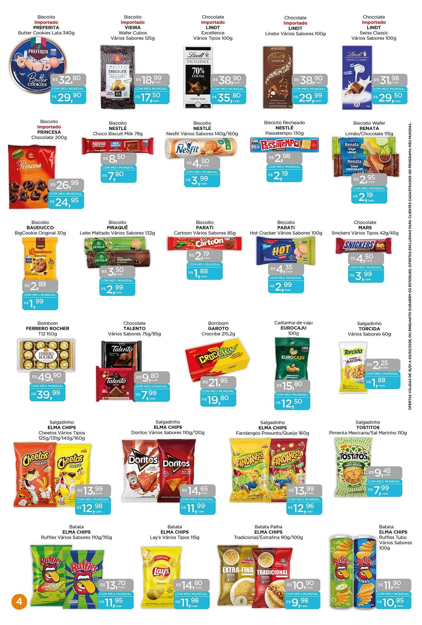 Encarte de Encarte Supermercados Mundial 16 de janeiro até 3 de fevereiro 2026 - Pagina 4