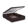 BASE CAMA BOX COM BAÚ KORANO MARROM - Abertura Frontal