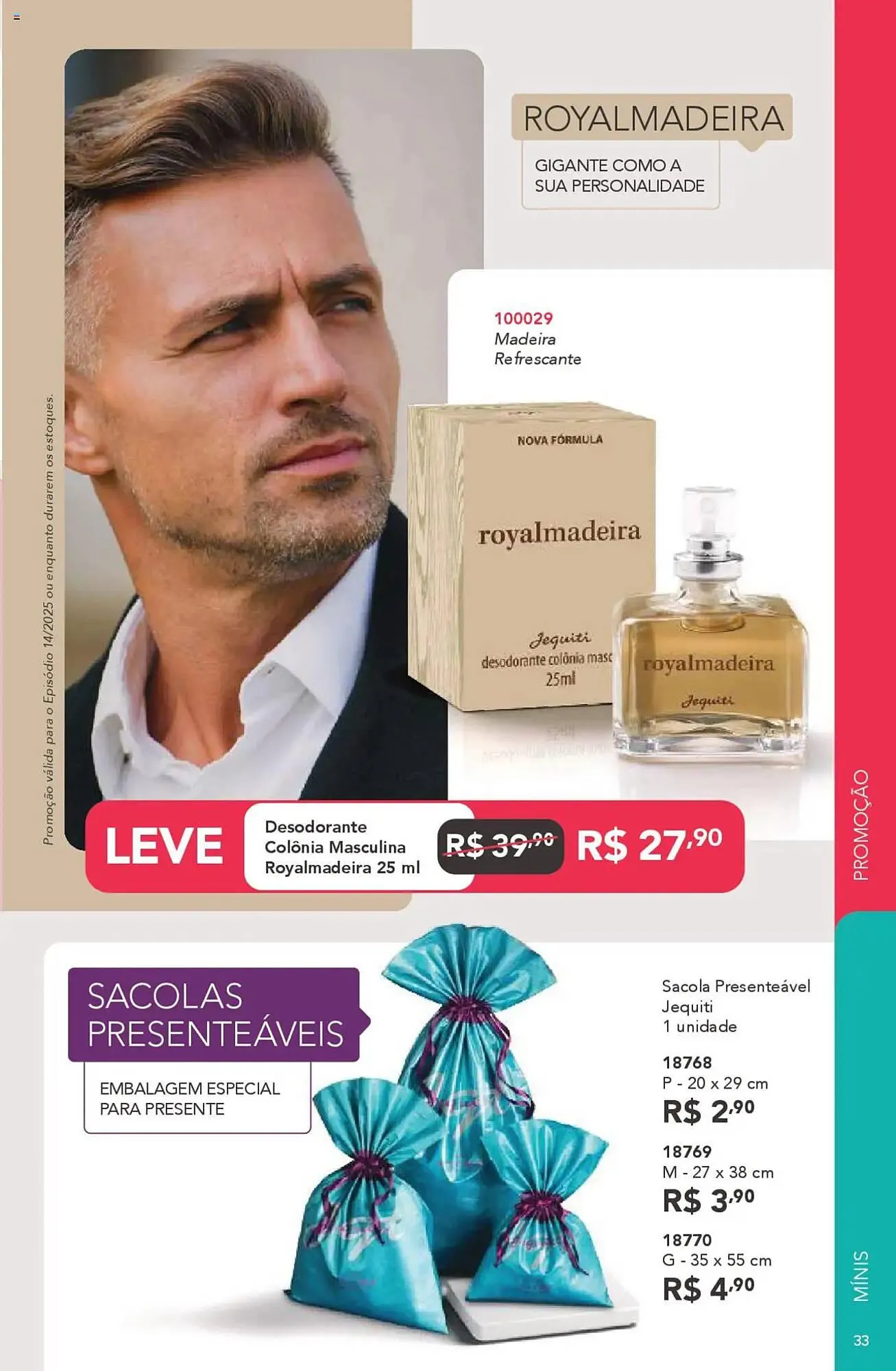 Encarte de Catálogo Jequiti 3 de outubro até 30 de outubro 2025 - Pagina 33