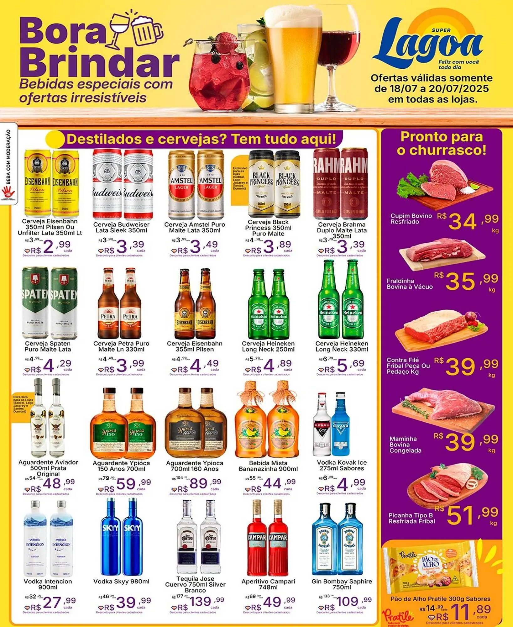 Encarte de Catálogo Super Lagoa 18 de julho até 20 de julho 2025 - Pagina 1