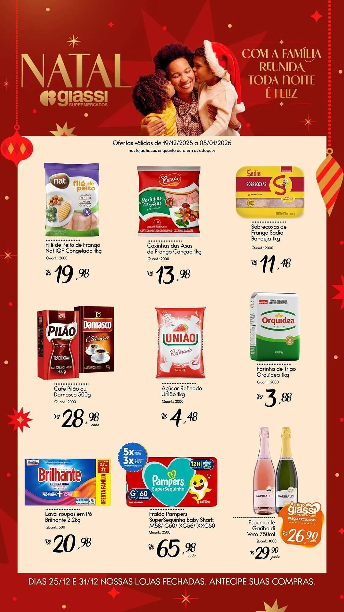 Encarte de Encarte Giassi Supermercados 19 de dezembro até 5 de janeiro 2026 - Pagina 1
