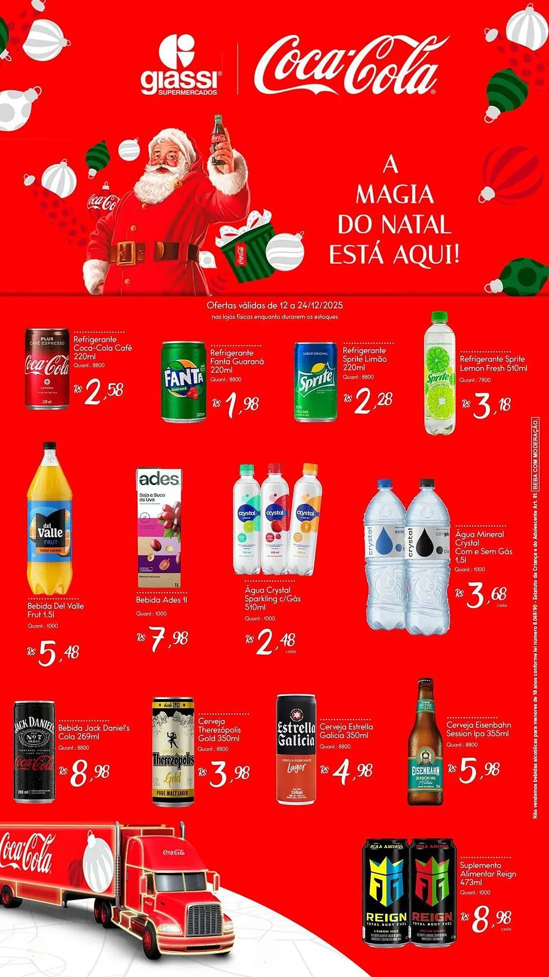 Encarte de Encarte Giassi Supermercados 12 de dezembro até 24 de dezembro 2025 - Pagina 1