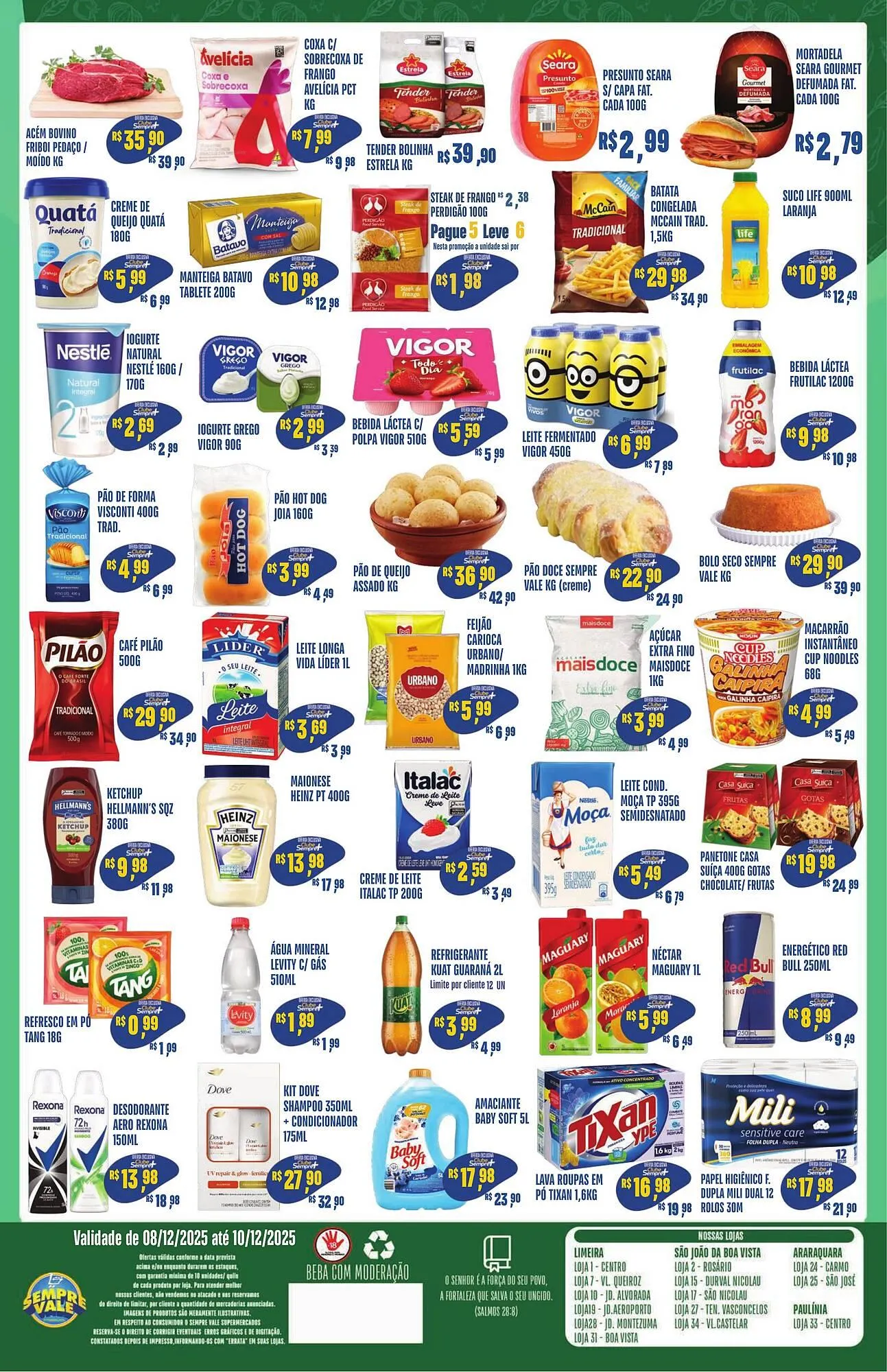 Encarte de Catálogo Sempre Vale Supermercados 8 de dezembro até 10 de dezembro 2025 - Pagina 2