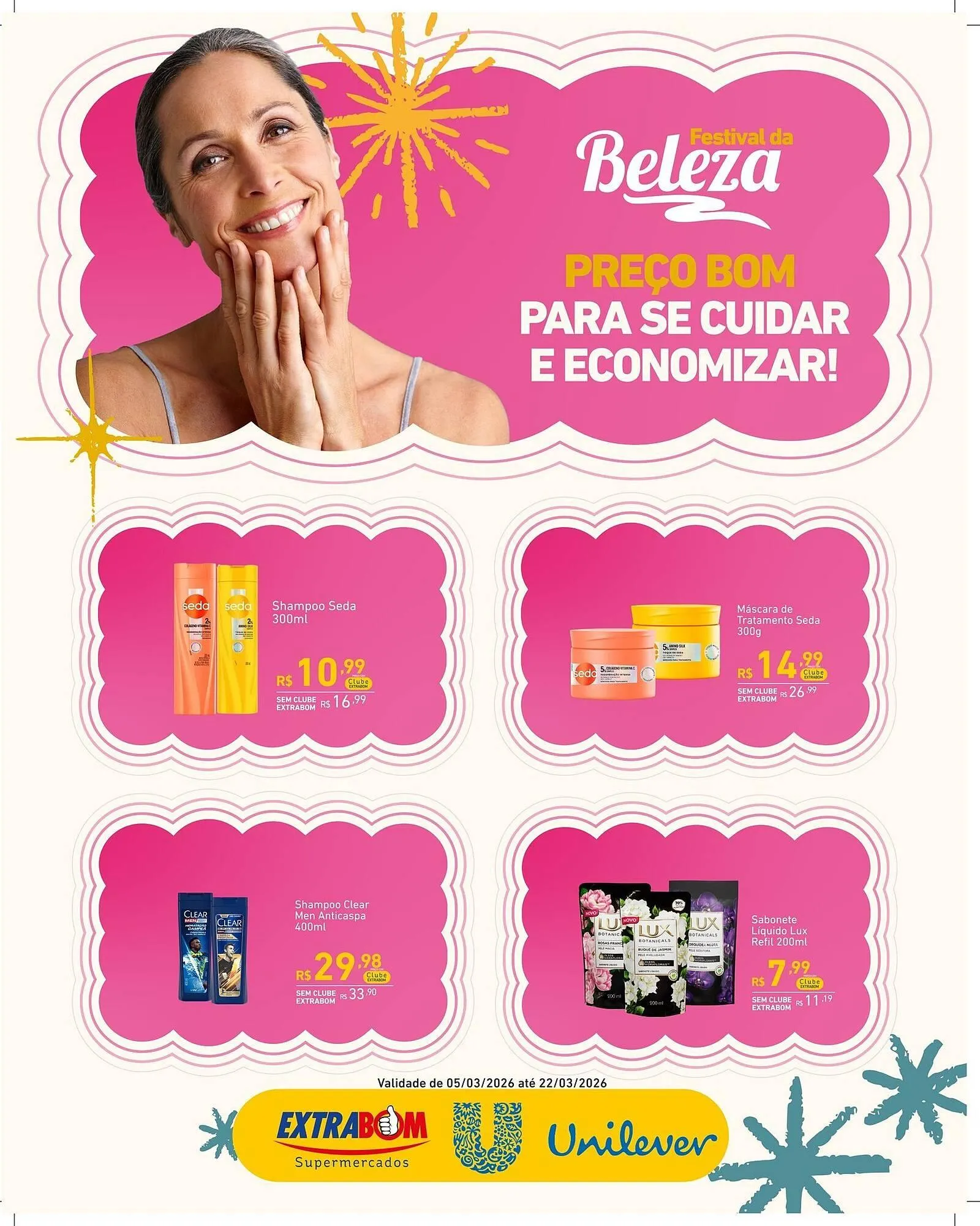 Encarte de Catálogo Extrabom Supermercados 14 de março até 22 de março 2026 - Pagina 1