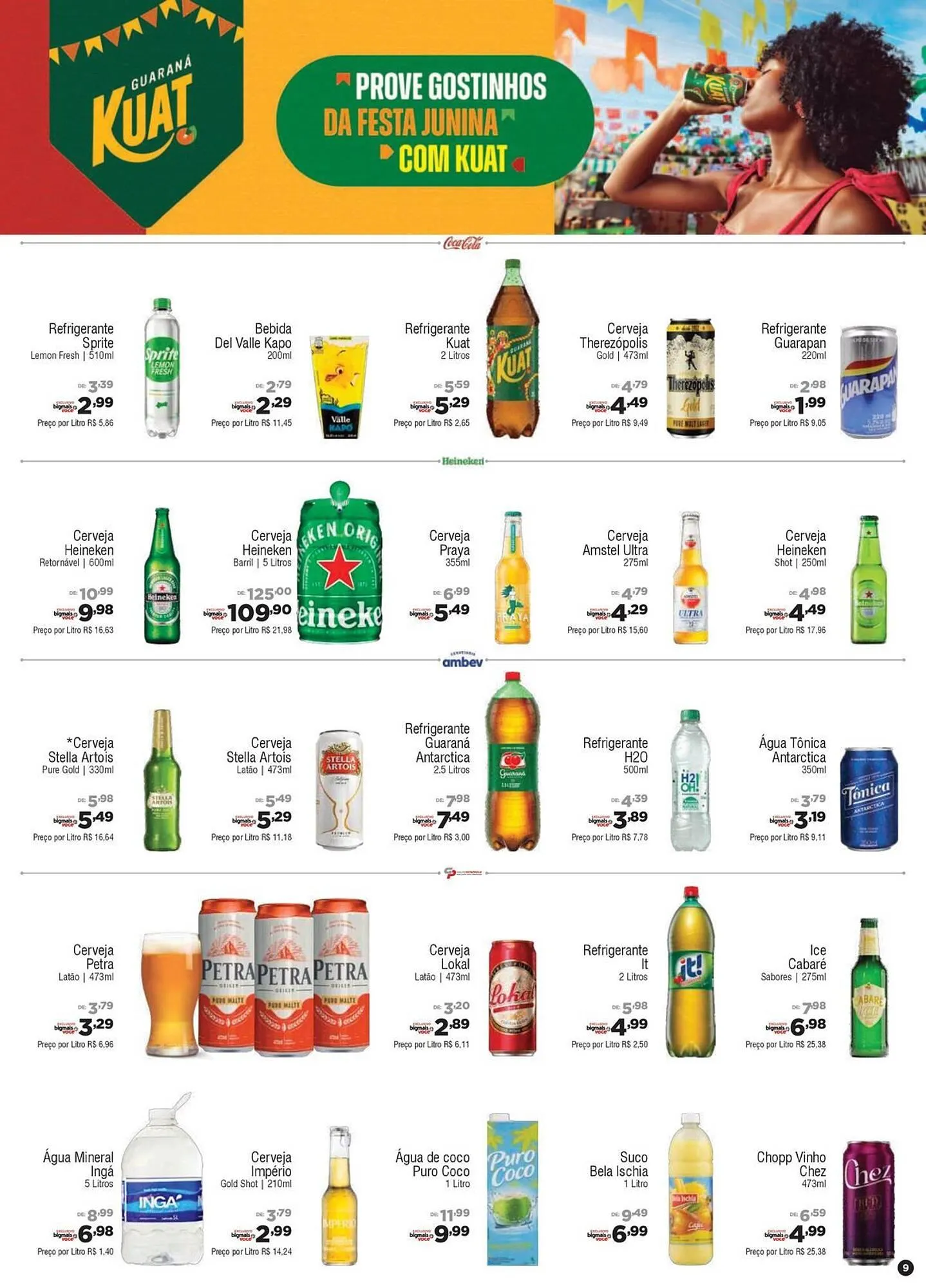 Encarte de Catálogo Big Mais Supermercados 4 de junho até 17 de junho 2025 - Pagina 9