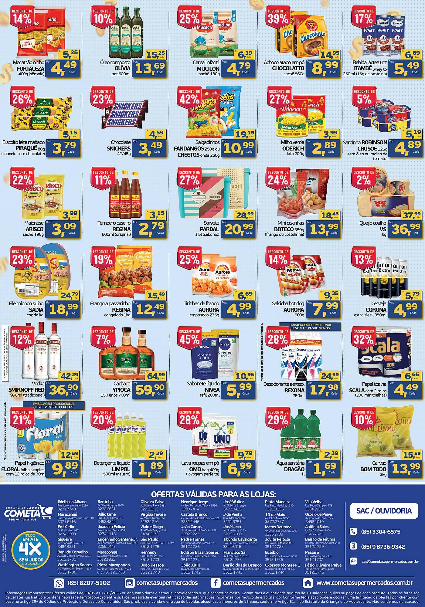 Encarte de Catálogo Cometa Supermercados 30 de maio até 1 de junho 2025 - Pagina 2