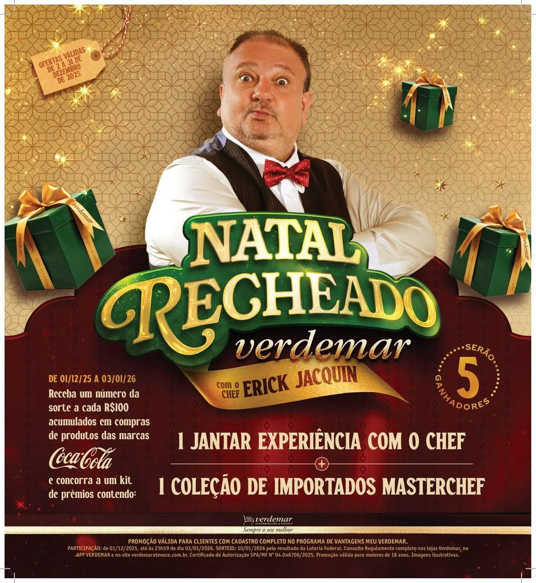 Encarte de Catálogo Verdemar Supermercado 3 de dezembro até 3 de janeiro 2026 - Pagina 1