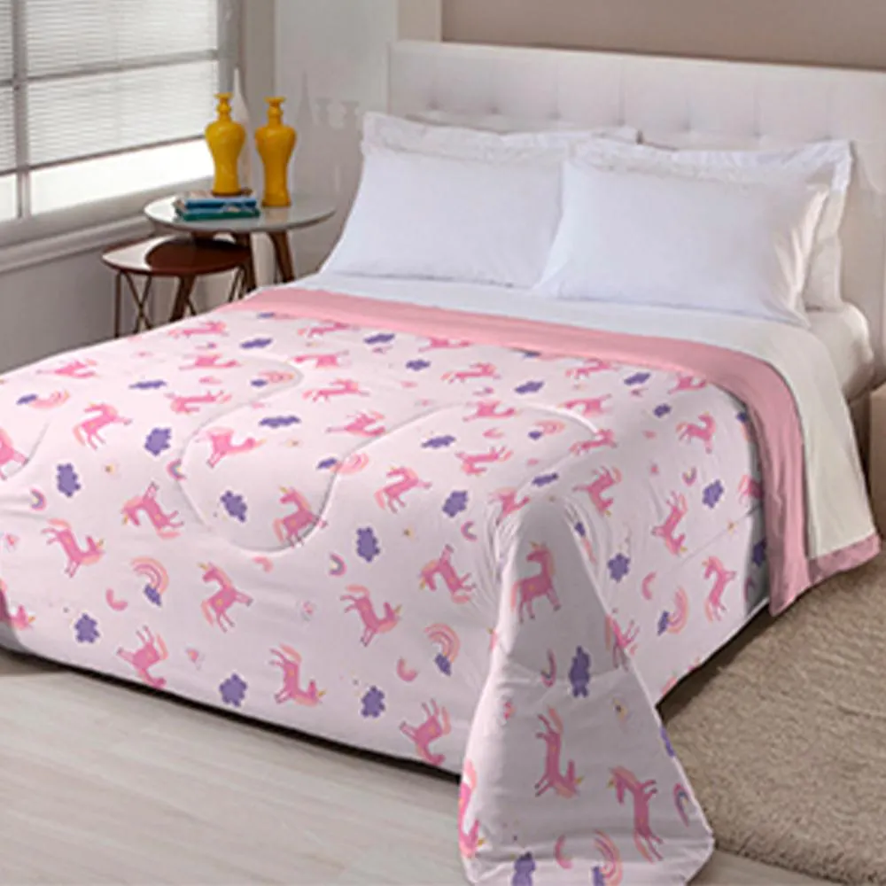 Edredom Solteiro Infantil Rolinho 100% Poliéster Sortido 140x220cm AC23612 - Arte & Cazza