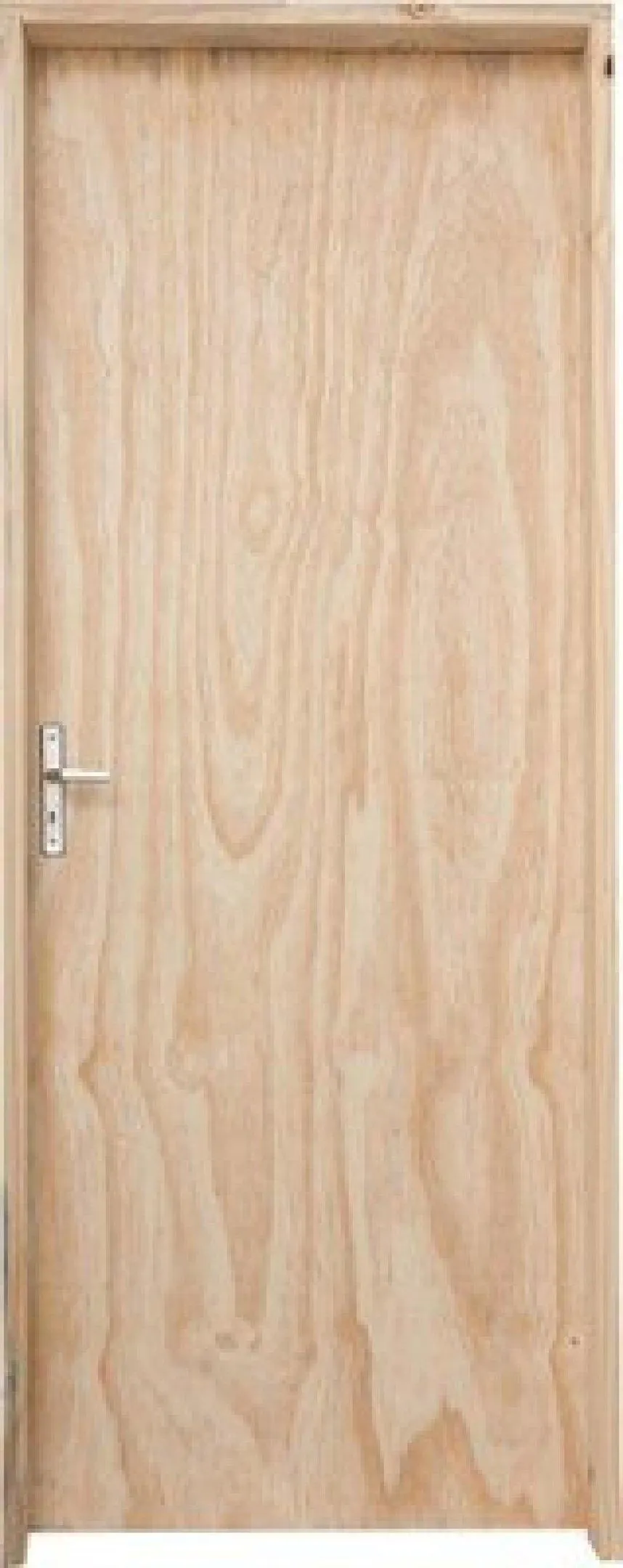 Porta de Madeira Pinus Montada Interna 2563 80x213x14cm Fechadura Cromada Direita