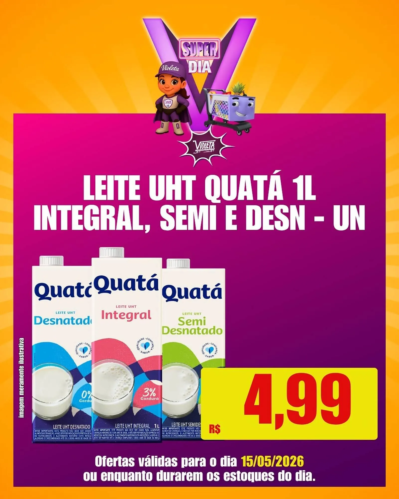 Encarte de Catálogo Violeta Supermercados 15 de maio até 15 de maio 2026 - Pagina 5