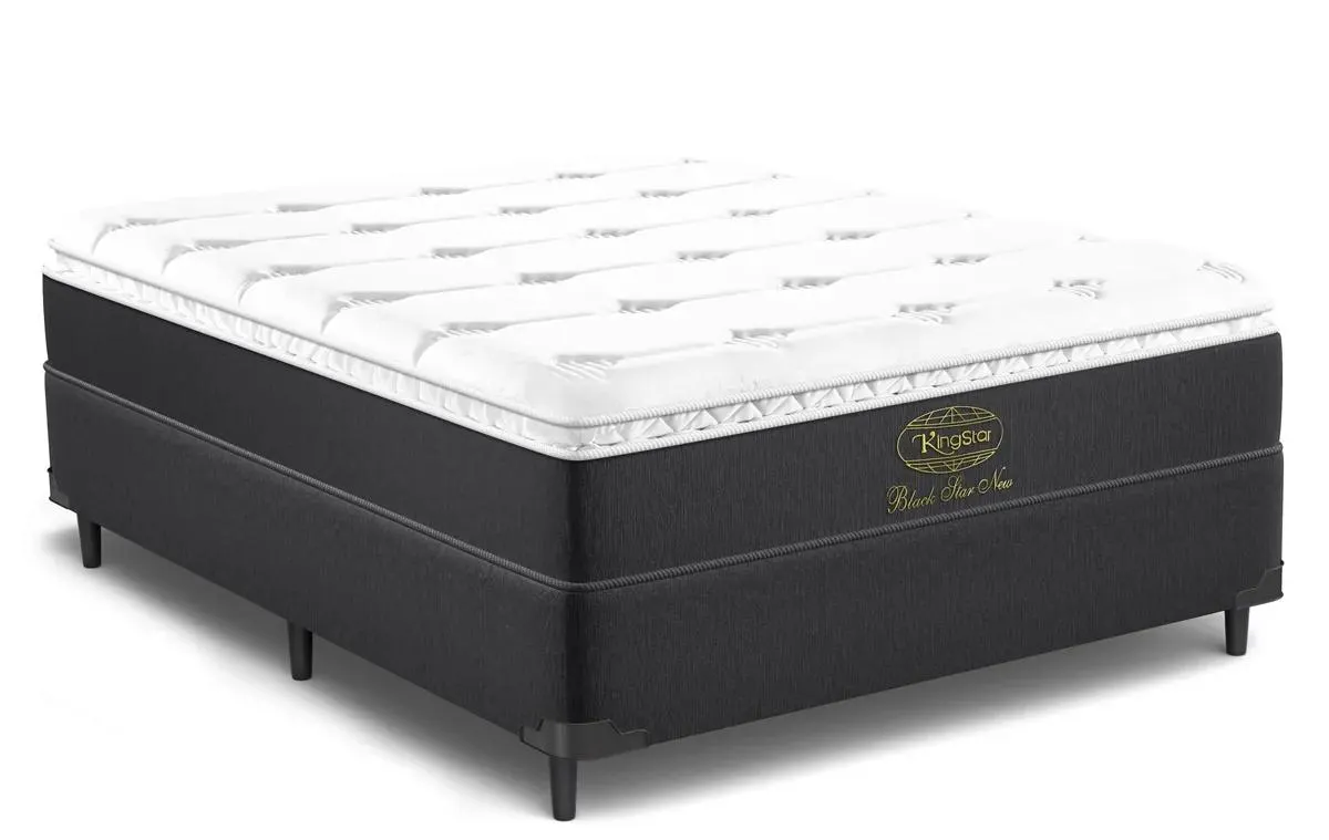 Cama Box + Colchão Black Star New