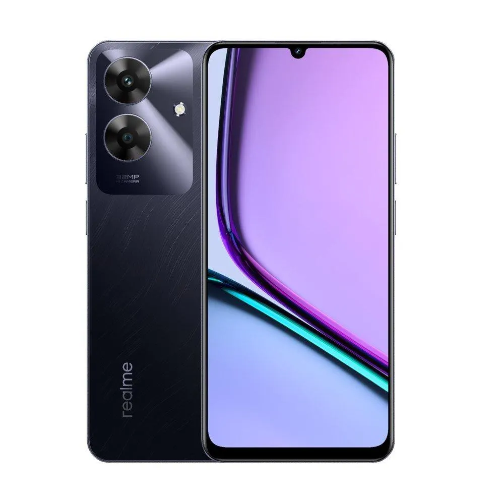 Smartphone Realme Note 60S Android Tela 6.75" 256GB Câmera 32MP Unisonic T612 Octa-core Até 1.8GHz Marble Black