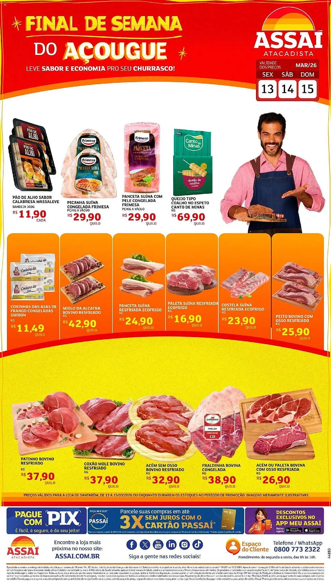 Encarte de Encarte Assaí Atacadista 13 de março até 15 de março 2026 - Pagina 1