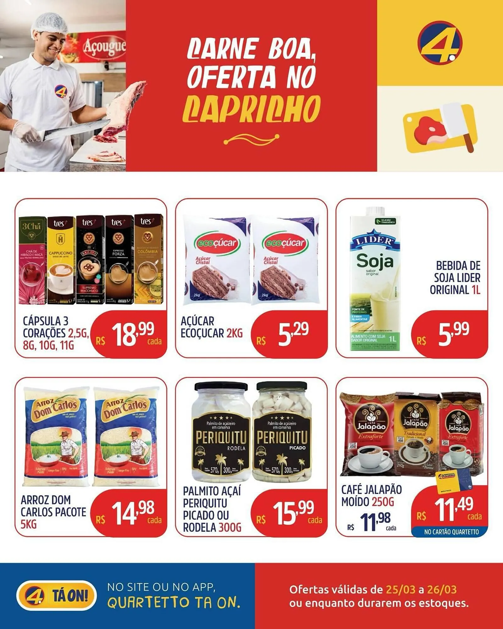 Encarte de Catálogo Quartetto Supermercados 25 de março até 26 de março 2026 - Pagina 3