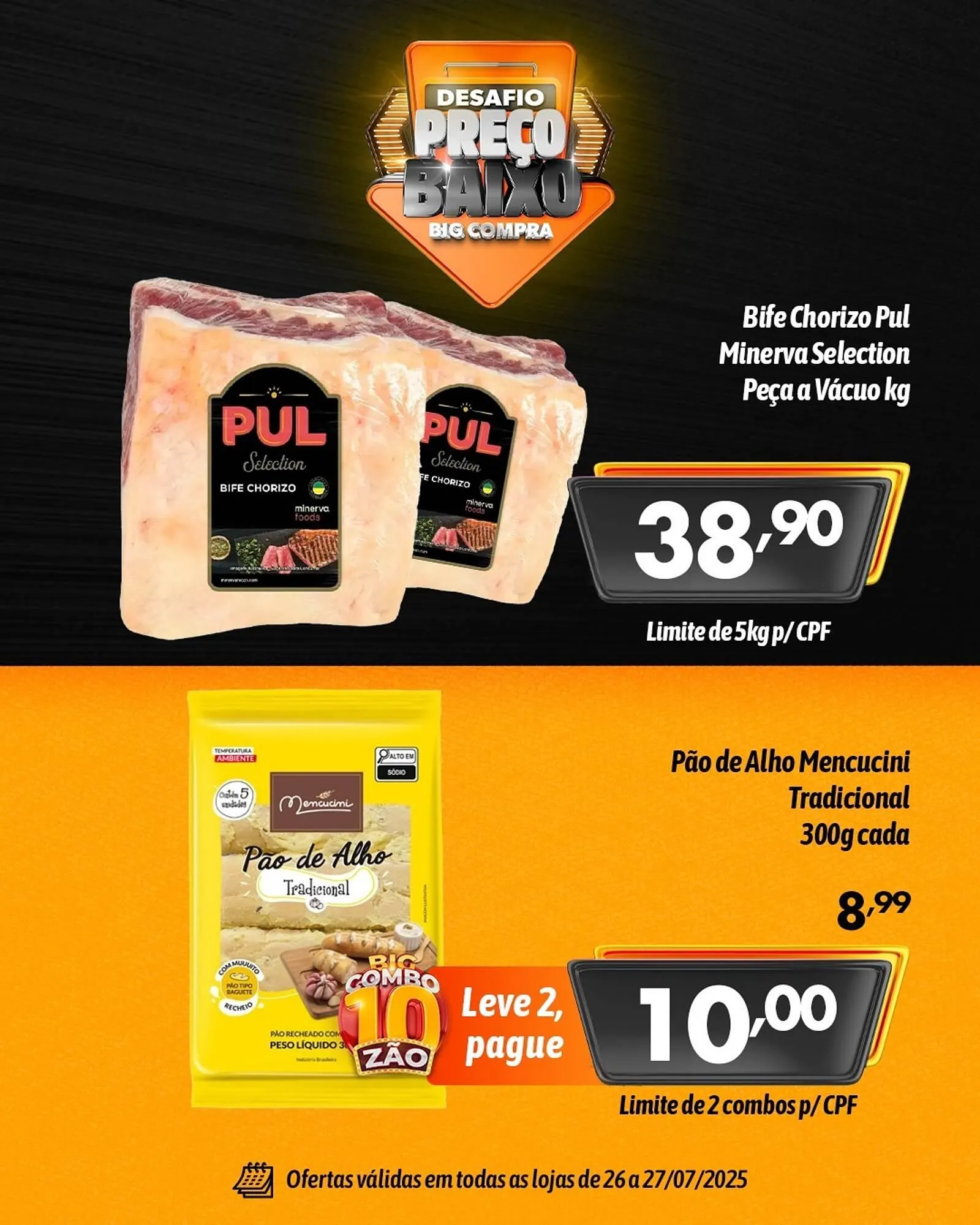 Encarte de Catálogo Supermercados Big Compra 26 de julho até 27 de julho 2025 - Pagina 2