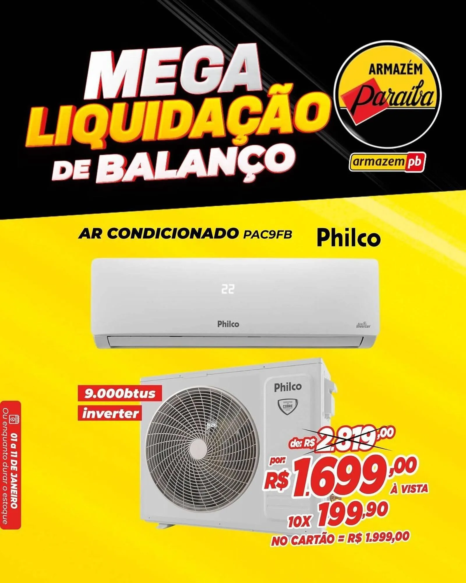 Encarte de Catálogo Armazém Paraíba 1 de janeiro até 11 de janeiro 2026 - Pagina 1