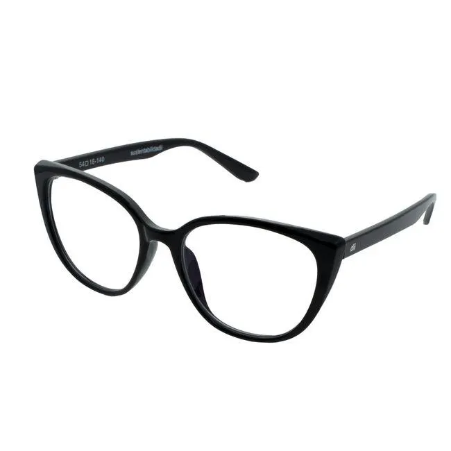 Armação de Óculos de Grau Dii Collection, modelo 1 9005 ECO, cor Preto com Demi Cinza, tamanho 54