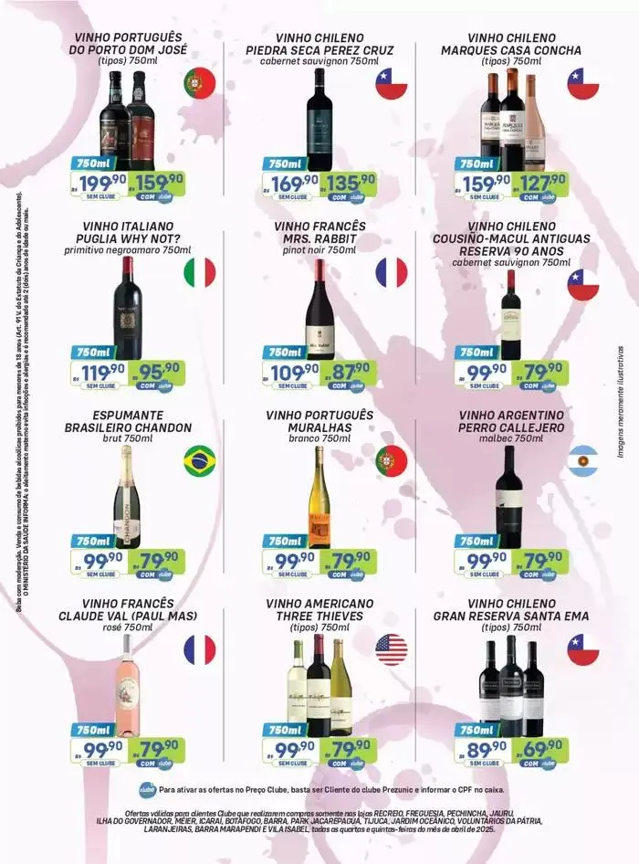 Encarte de Adega Prezunic 1 de abril até 30 de abril 2025 - Pagina 3