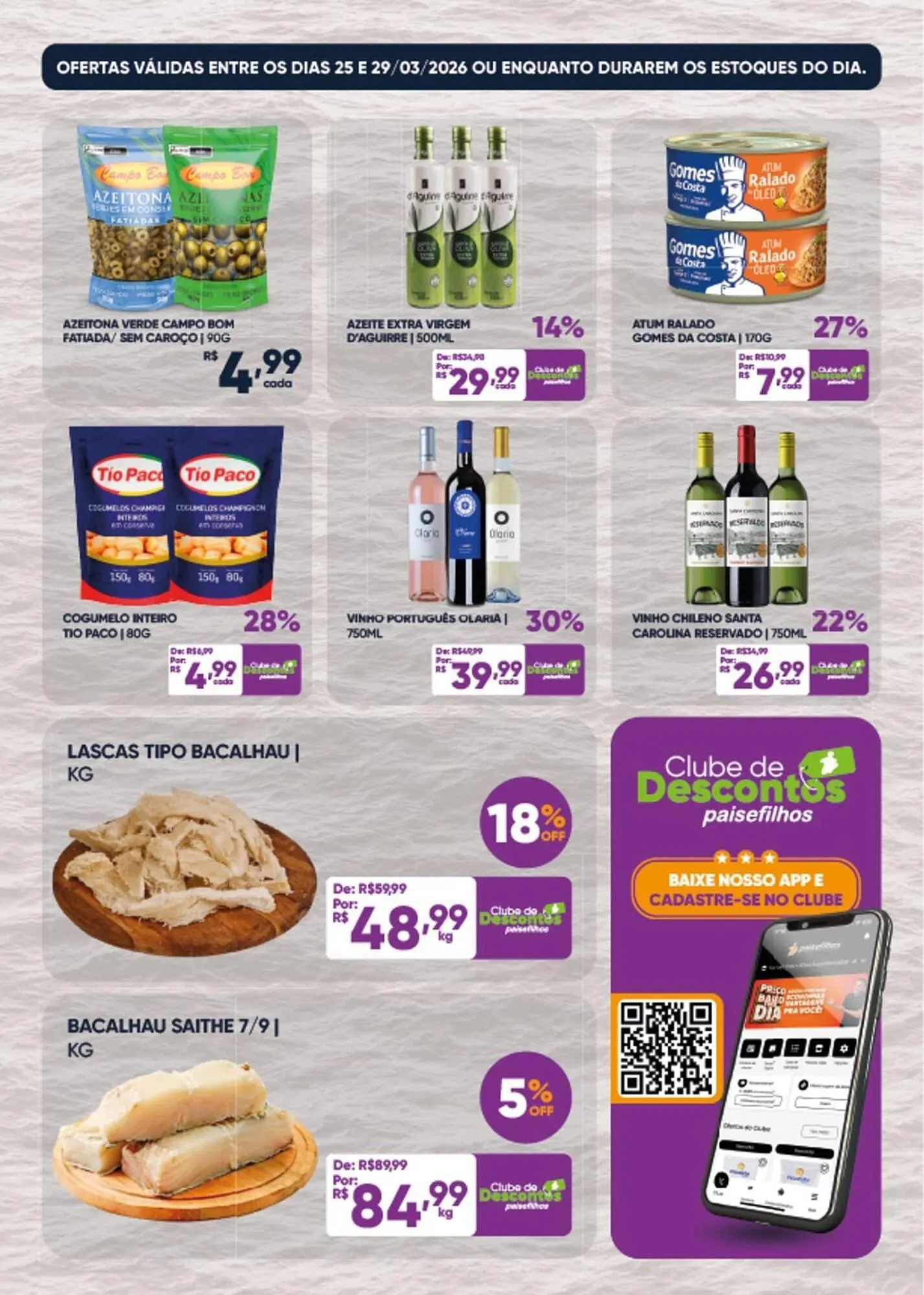 Encarte de Catálogo Pais e Filhos Supermercados 25 de março até 29 de março 2026 - Pagina 2