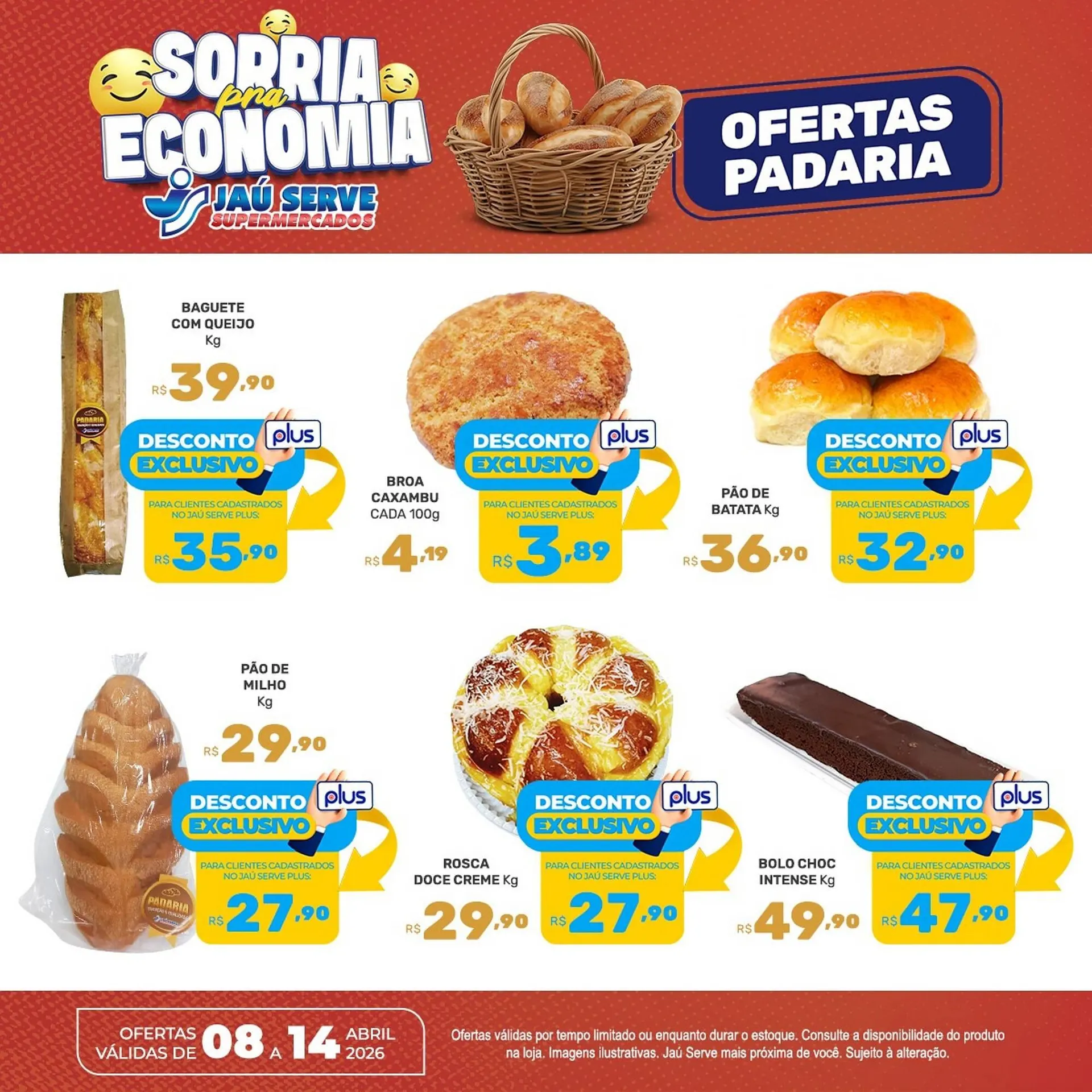 Encarte de Catálogo Supermercados Jau Serve 10 de abril até 14 de abril 2026 - Pagina 1