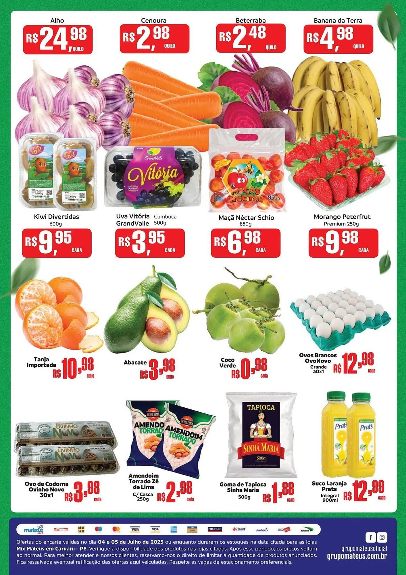 Encarte de Catálogo Supermercados Mateus 4 de julho até 5 de julho 2025 - Pagina 2