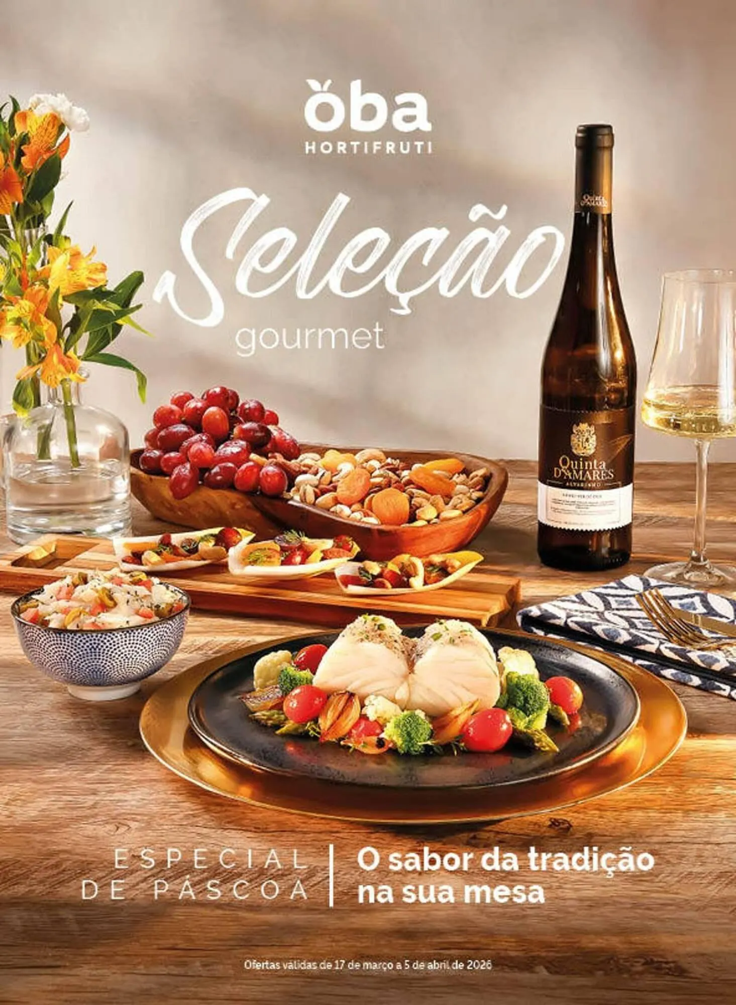 Encarte de Folheto Oba Hortifruti 17 de março até 5 de abril 2026 - Pagina 1