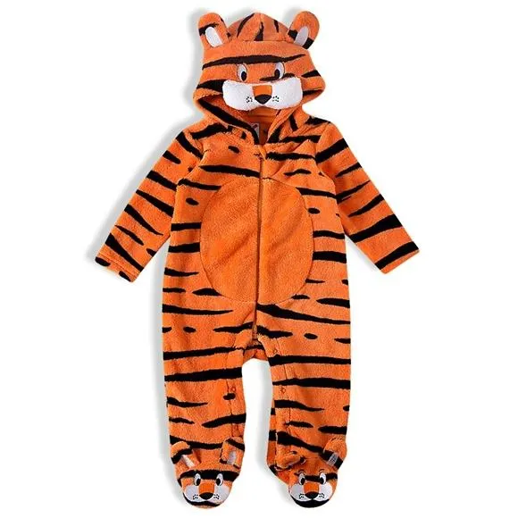 macacão peludinhos tigrinho bebê tip top