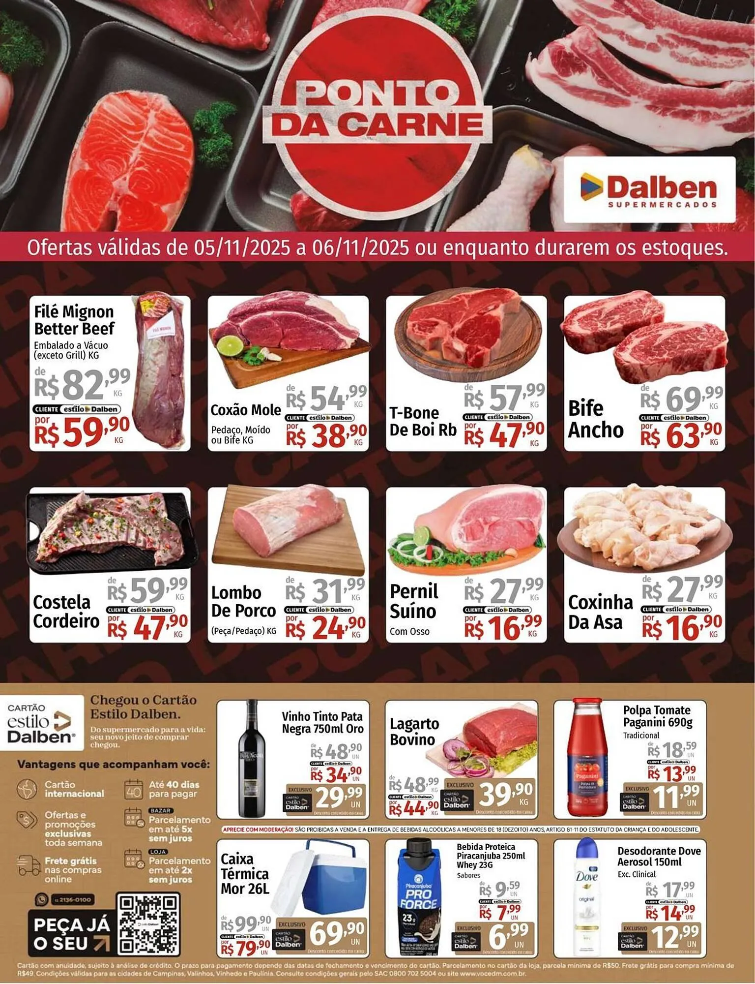 Encarte de Catálogo Supermercado Dalben 5 de novembro até 6 de novembro 2025 - Pagina 1