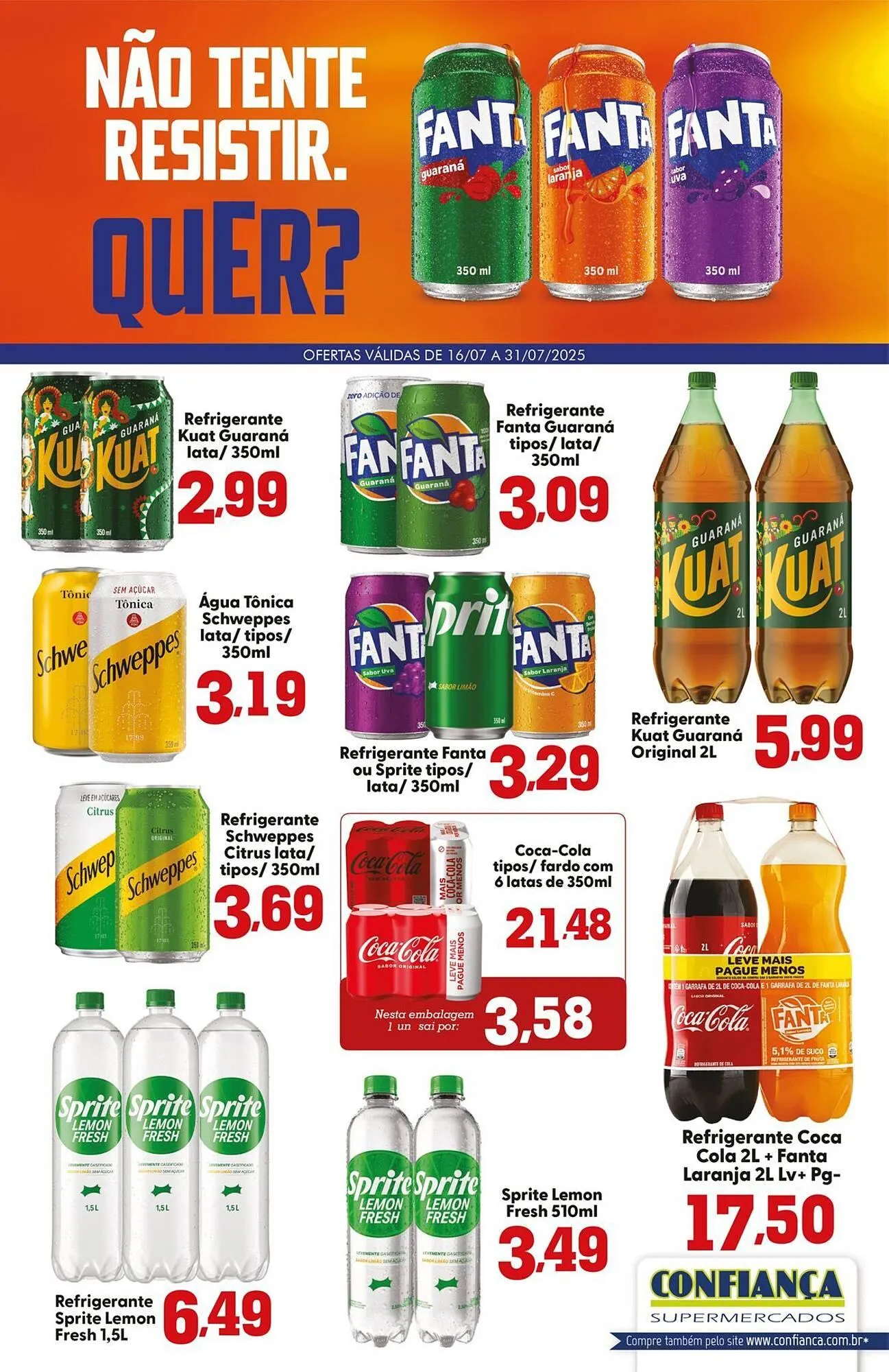Encarte de Catálogo Confiança Supermercados 16 de julho até 31 de julho 2025 - Pagina 3