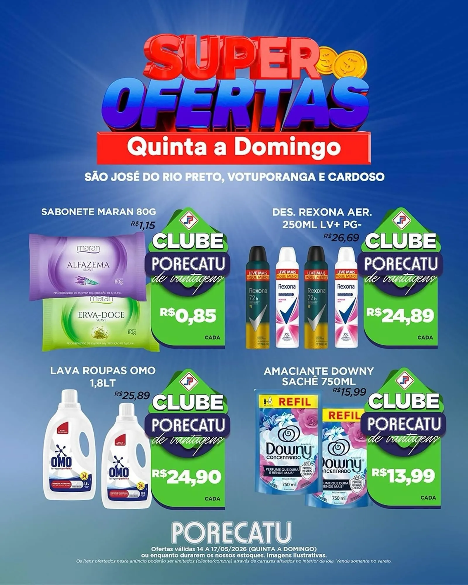 Encarte de Catálogo Supermercado Porecatu 14 de maio até 17 de maio 2026 - Pagina 17