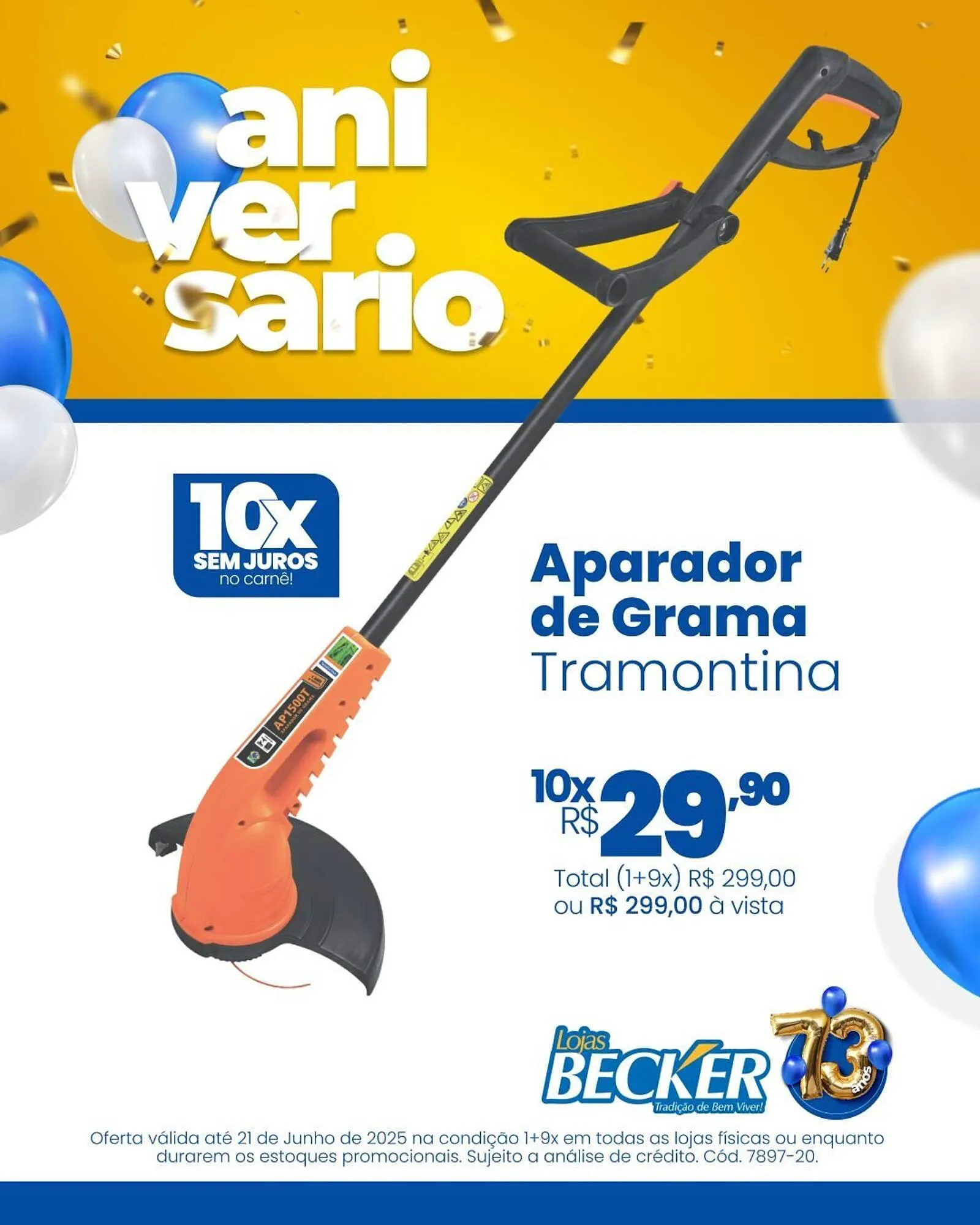 Encarte de Catálogo Lojas Becker 21 de junho até 21 de junho 2025 - Pagina 1