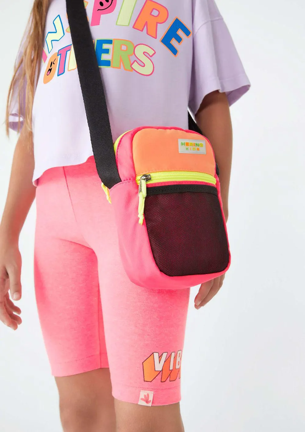 Bolsa Shoulder Bag Infantil Menina Em Neon - Rosa