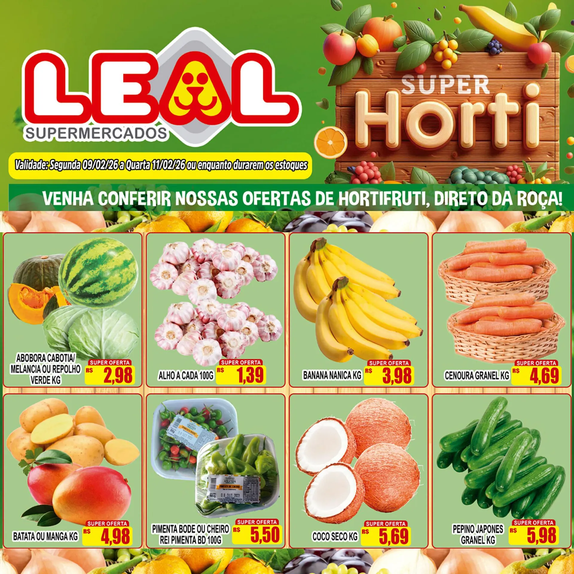 Encarte de Folheto Supermercado leal 9 de fevereiro até 11 de fevereiro 2026 - Pagina 2