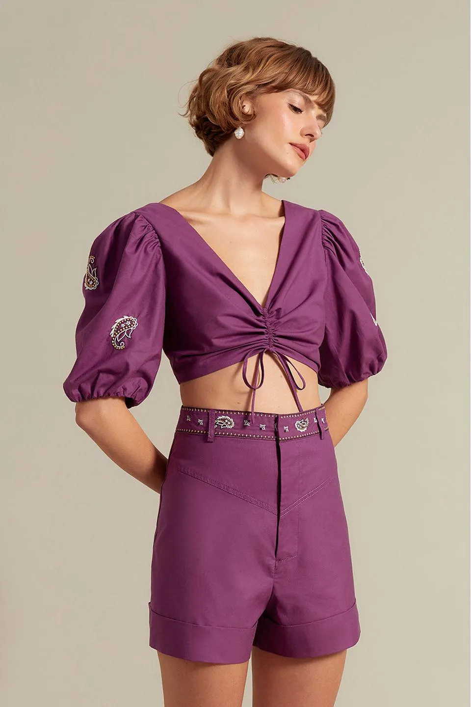 Short Bordado Bandana