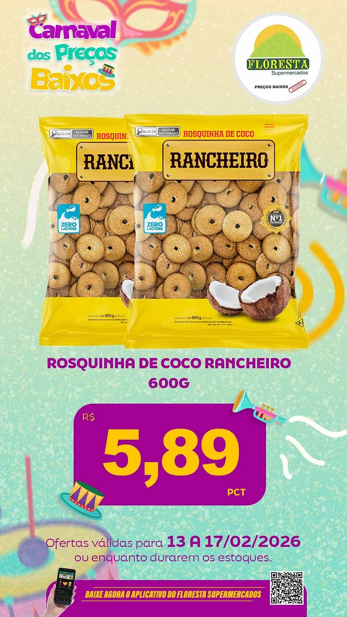 Encarte de Catálogo Floresta Supermercados 13 de fevereiro até 17 de fevereiro 2026 - Pagina 53